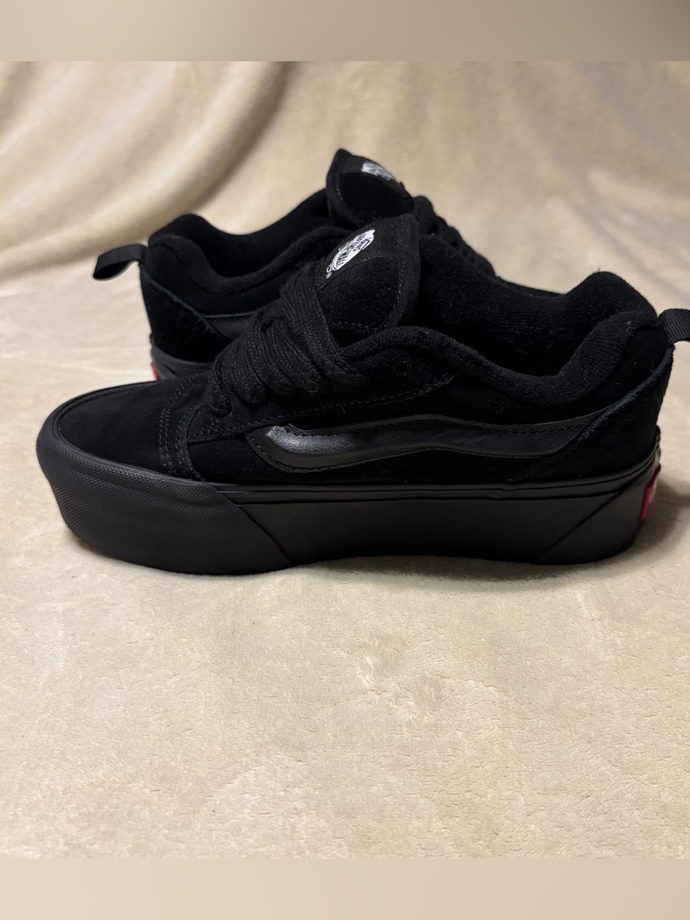 Vans Black Suede Low-Top Sneakers - Women's - Picture 3 of 6